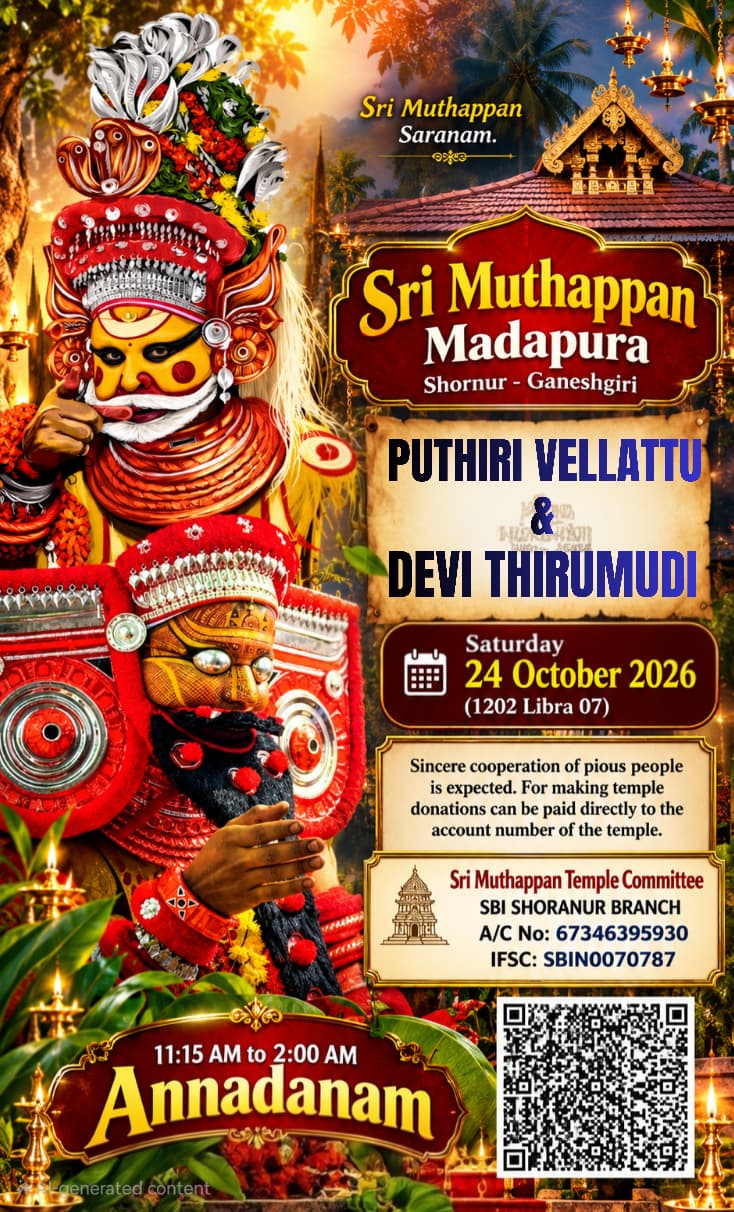 Sree Muthappan Madappura shoranur 3